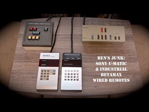 Oddity Archive: Episode 197.4 – Ben’s Junk: Sony U-Matic & Industrial Betamax Wired Remotes