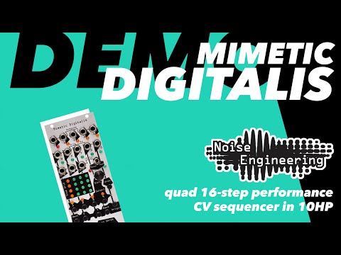 Noise Engineering Mimetic Digitalis 16-Step CV Sequencer Module (silver) image 2
