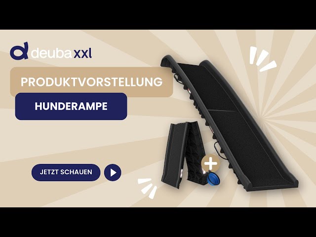 Video teaser per CADOCA® Hunderampe Auto Schwarz 156x40x16cm klappbar