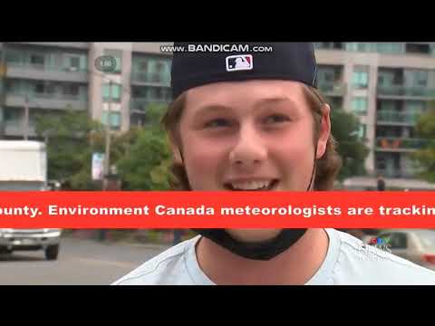 Tornado Warning Alert Ready on CTV News Toronto (Sept 14 2021)