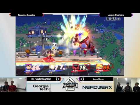 Smash@Tech 3/18/17 - Mr. Purple/KingKitan vs Loco/Seren - Smash 4 Doubles Losers Quarters