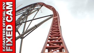 preview picture of video 'Expedition Geforce Holiday Park Plopsa - Roller Coaster Back View POV On Ride (Theme Park Germany)'