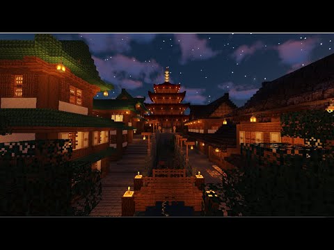 Minecraft : Japanese Village : Build Time Lapse