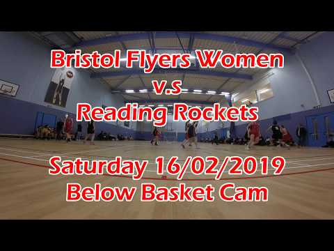 Bristol Flyers Women v.s Reading Rockets - Saturday 16/02/2019 - Below Basket Cam