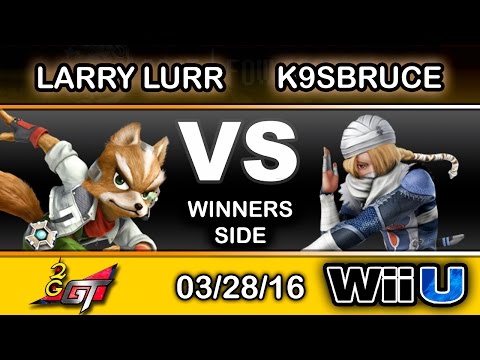 2GGT: FOW Saga - Larry Lurr (Fox) Vs. K9sBruce (Sheik) Winners Side - Smash Wii U