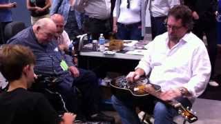 Jerry Douglas Playing The New Beard Reso Guitar Tut Taylor Model 27 @ IBMA 2013