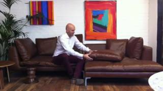 preview picture of video 'Mark Holdsworth demonstrates his ultimate corner sofa design'