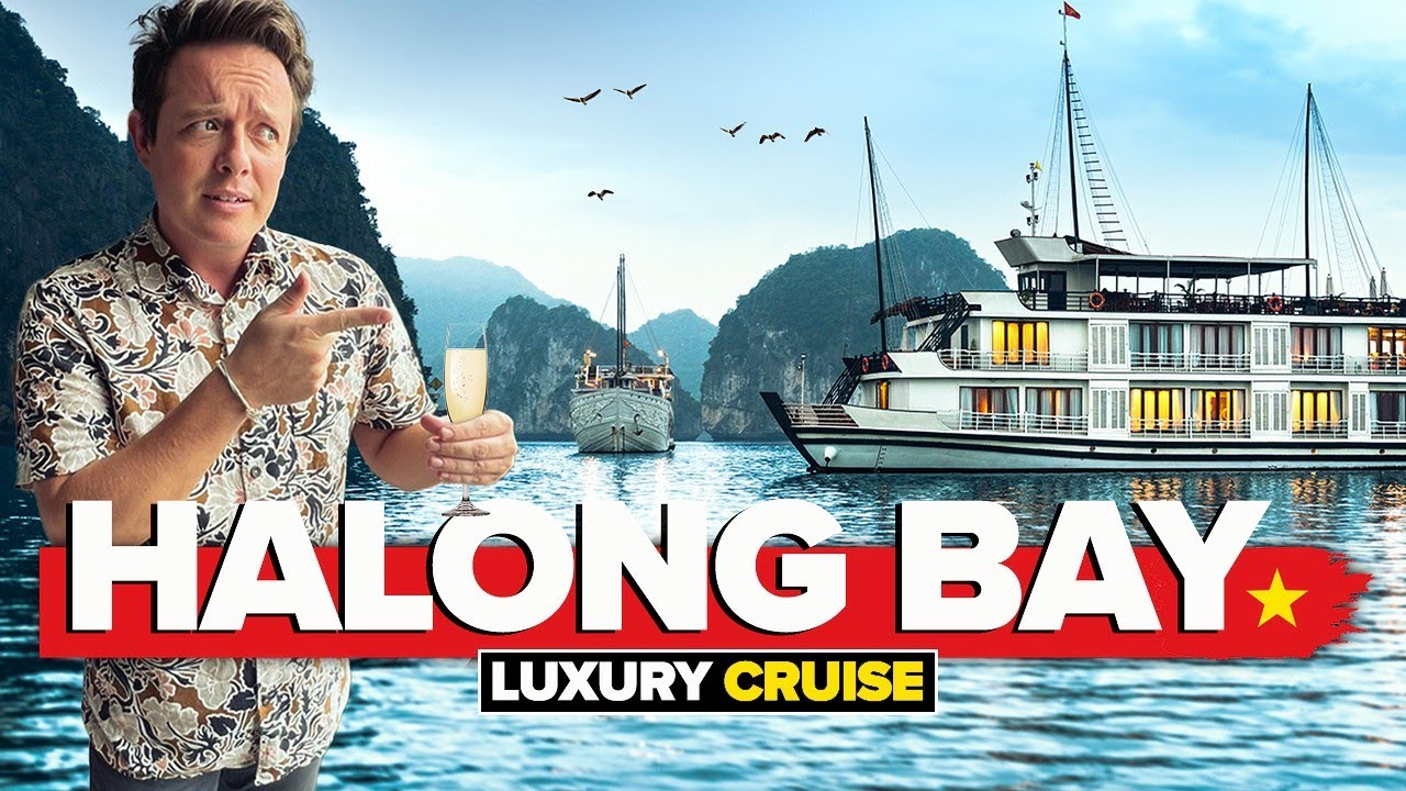 Explore the breathtaking beauty of Ha Long Bay as tourists embark on an enchanting overnight cruise.