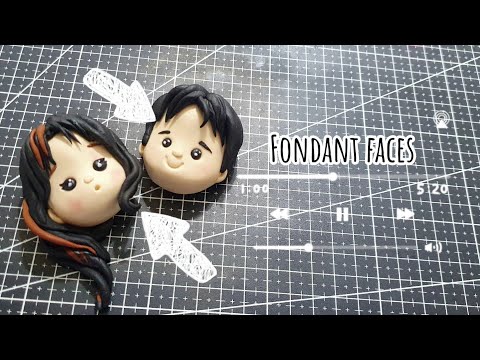 How to Make Simple Fondant/Gumpast Faces/Heads