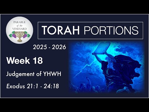 Torah Portion Week 18 - Exodus 21-24  ( The Right-Rulings of YHWH )   2025 - 2026