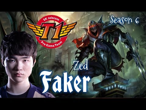 SKT T1 Faker ZED Mid vs LeBlanc - Patch 6.1 KR - League of Legends