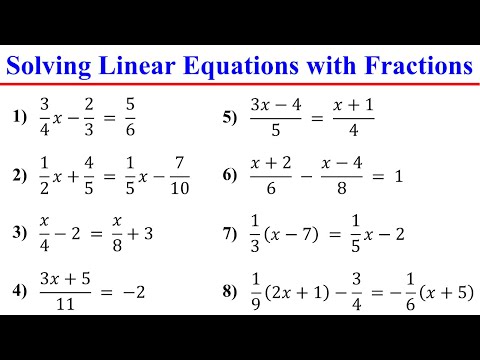 Solving Linear Equations with Fractions in Just Two Steps│Algebra