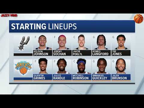 Jeremy Sochan NBA Game No. 32 San Antonio Spurs - New York Knicks (114-117) Full Highlights