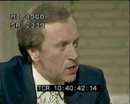 Heated itw with David Frost and Margaret Thatcher on TV-am - 1985