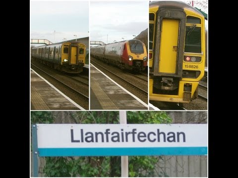 Half an Hour at (158) - Llanfairfechan Station 4.12.2015 - Class 150 158 221