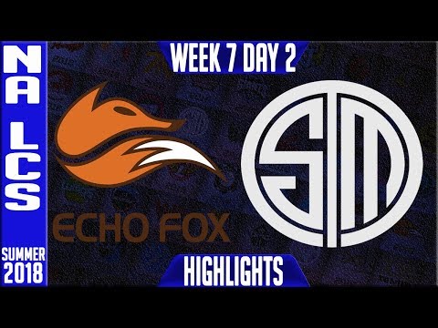 FOX vs TSM Highlights | NA LCS Summer 2018 Week 7 Day 2 | Echo Fox vs Team Solomid