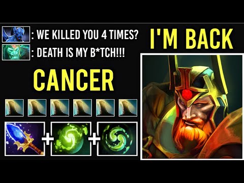 DEATH IS MY B*TCH! Most Cancerous Hero Build 2x Refresher WK Can't Kill Epic Gameplay 7.22 Dota 2