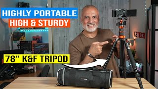 K&F Concept 78 inch portable & affordable tripod | KF09.124