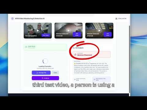 AI Detection of ATM Skimmer Activity &ndash; Demo
