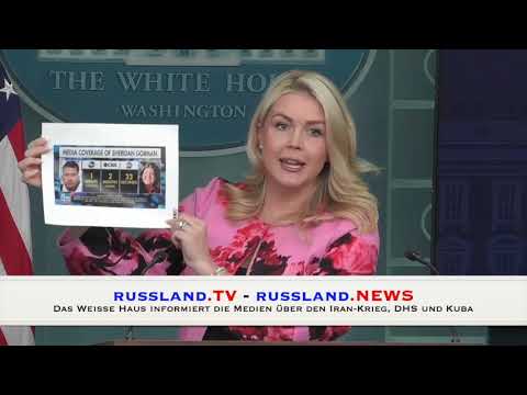 Das Weiße Haus informiert die Medien über den Iran Krieg, DHS und Kuba