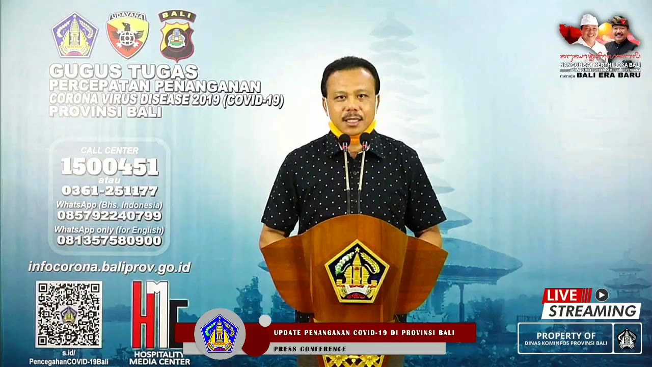 Siaran Pers Perkembangan Penanggulangan COVID–19 Provinsi Bali per 1 Mei 2020