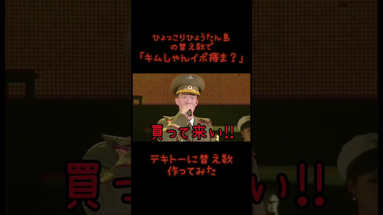 ひょっこりひょうたん島の替え歌で｢キムしゃんイボ痔ま？｣#替え歌 #金正恩 #北朝鮮 #兵隊 #アフレコ #歌ってみた #ハモリ #ひょっこりひょうたん島 #ツッコミ #shorts #short