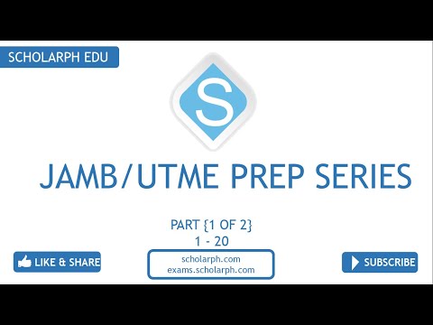 JAMB/UTME BIOLOGY 2020 PART 1 of 2 Past Questions and Solutions