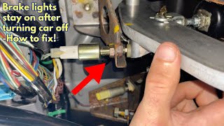 Brake Lights Stay On After Turning Car Off - How to Fix