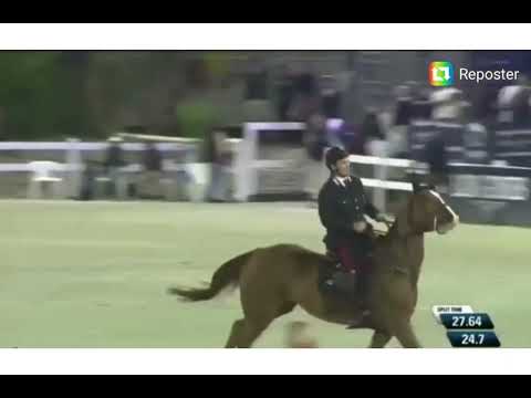 Emanuele Gaudiano and Chalou take the top honours in the CSI5*-W 1.55m Grand Prix at Sharjah