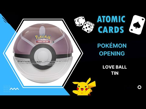 What's inside a Love Ball Pokémon tin?
