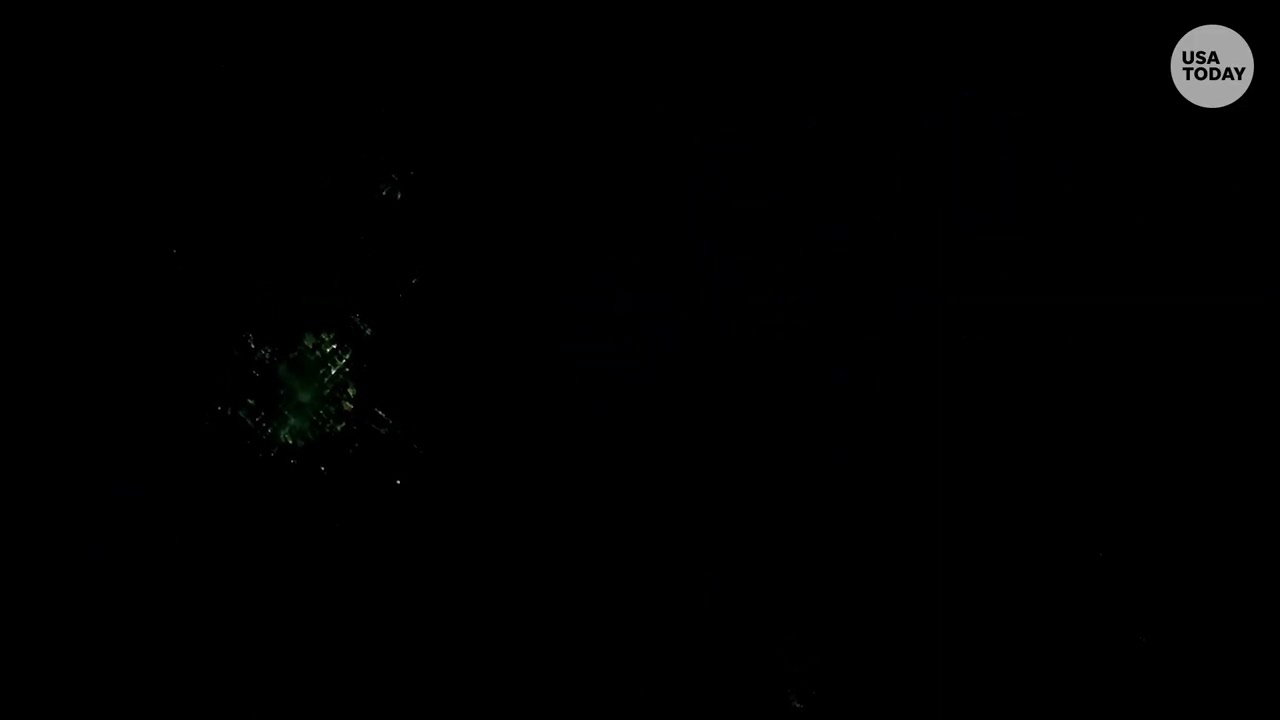 Lightning over Wichita, Kansas, seen from space