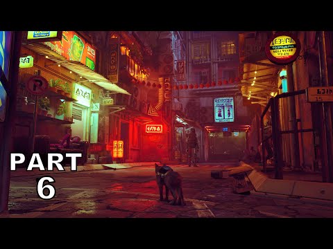 STRAY Walkthrough Gameplay Part 6 - MIDTOWN (PS5)
