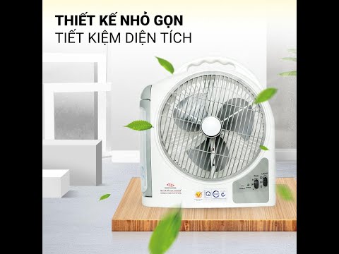 Quạt sạc tích điện để bàn Honjianda, kết hợp đèn led, thời gian sử dụng lên tới 14 giờ