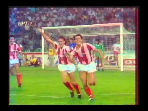1986 September 17 Red Star Belgrade Yugoslavia 3 Panathinaikos Greece 0 Champions Cup