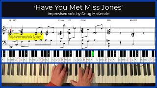 'Have You Met Miss Jones' - jazz piano tutorial