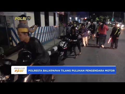 POLRESTA BALIKPAPAN TILANG PULUHAN PENGENDARA