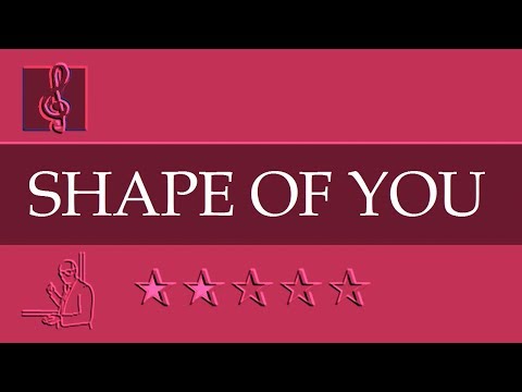 Guitar Mandolin Ukulele Banjo Chords Tutorial - Shape Of You - Ed Sheeran (Sheet Music)