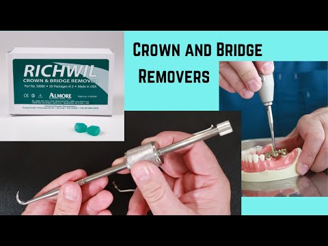Dental crown and bridge removers
