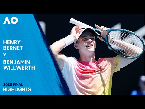 Henry Bernet v Benjamin Willwerth Highlights | Australian Open 2025 Final