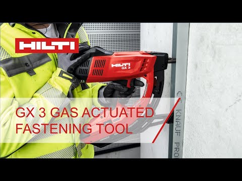 Hilti GX 3 gas actuated fastening tool introduction