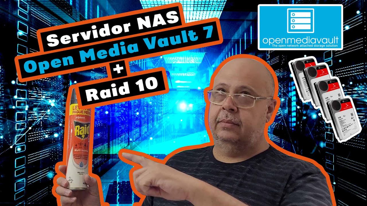 Servidor NAS instalando OMV (OpenMediaVault 7) - RAID 10 1+0 com Proxmox!