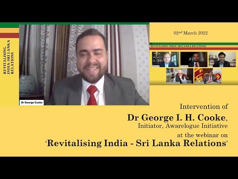 India-Sri Lanka Webinar - Dr George I. H. Cooke