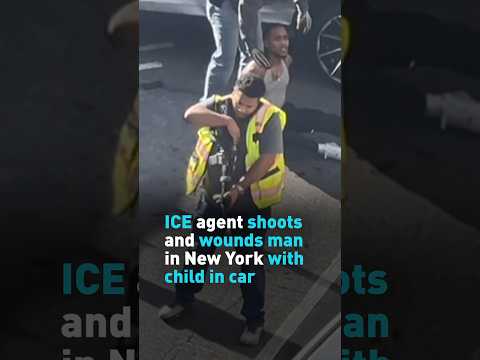 ICE agent shoots and wounds man in New York with child in car