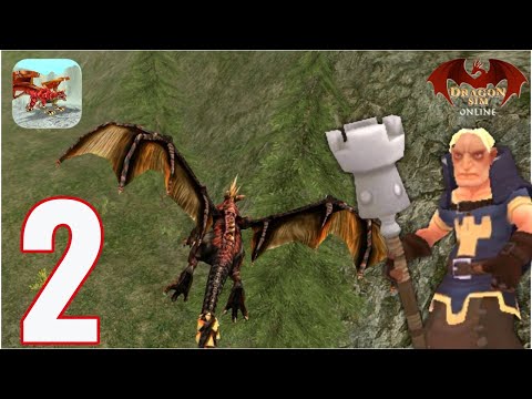 Dragon Sim Online - Gameplay Walkthrough Part 2 - Hunting Human Cleric (iOS, Android).