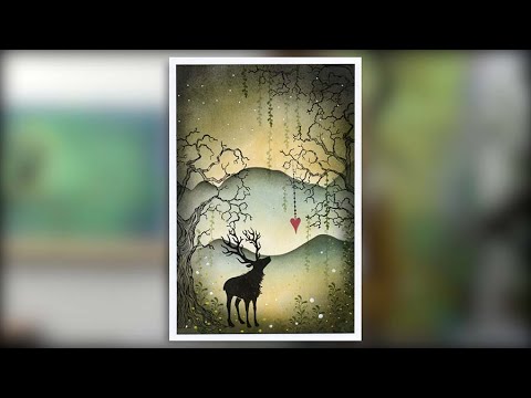 The Stag in the Valley - A Lavinia Stamps Tutorial