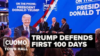 Trump dismisses polls, defends tariffs and Ukraine stance in CUOMO Town Hall