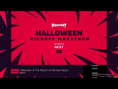 AMC FearFest Continuity 2025 Split Screen End Credit - Halloween Kickoff Marathon