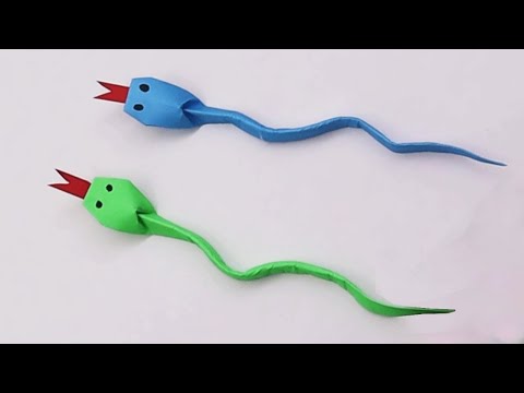 Amazing Paper Snake - Easy Origami Tutorial for a Fun and Moving Paper Toy