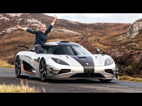 Crazy GIRL driving $7.4 MILLION Koenigsegg One:1!!