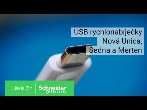 USB rychlonabíječky Nová Unica, Sedna a Merten